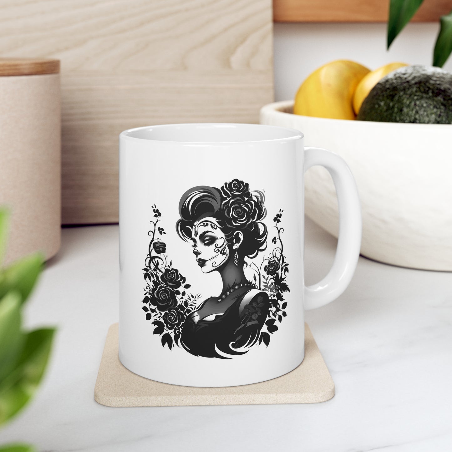 Girl Skeleton Ceramic Mug 11oz