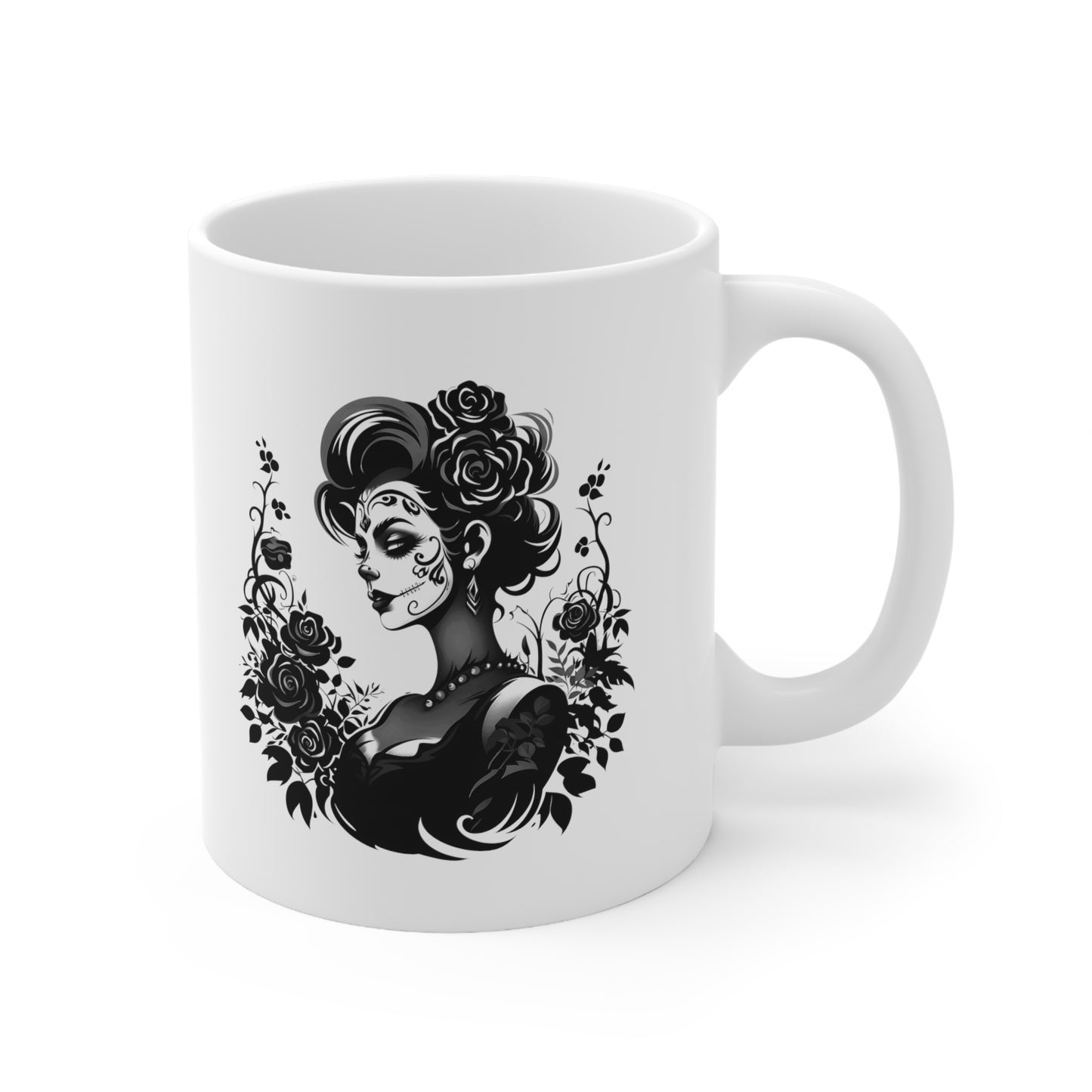 Girl Skeleton Ceramic Mug 11oz