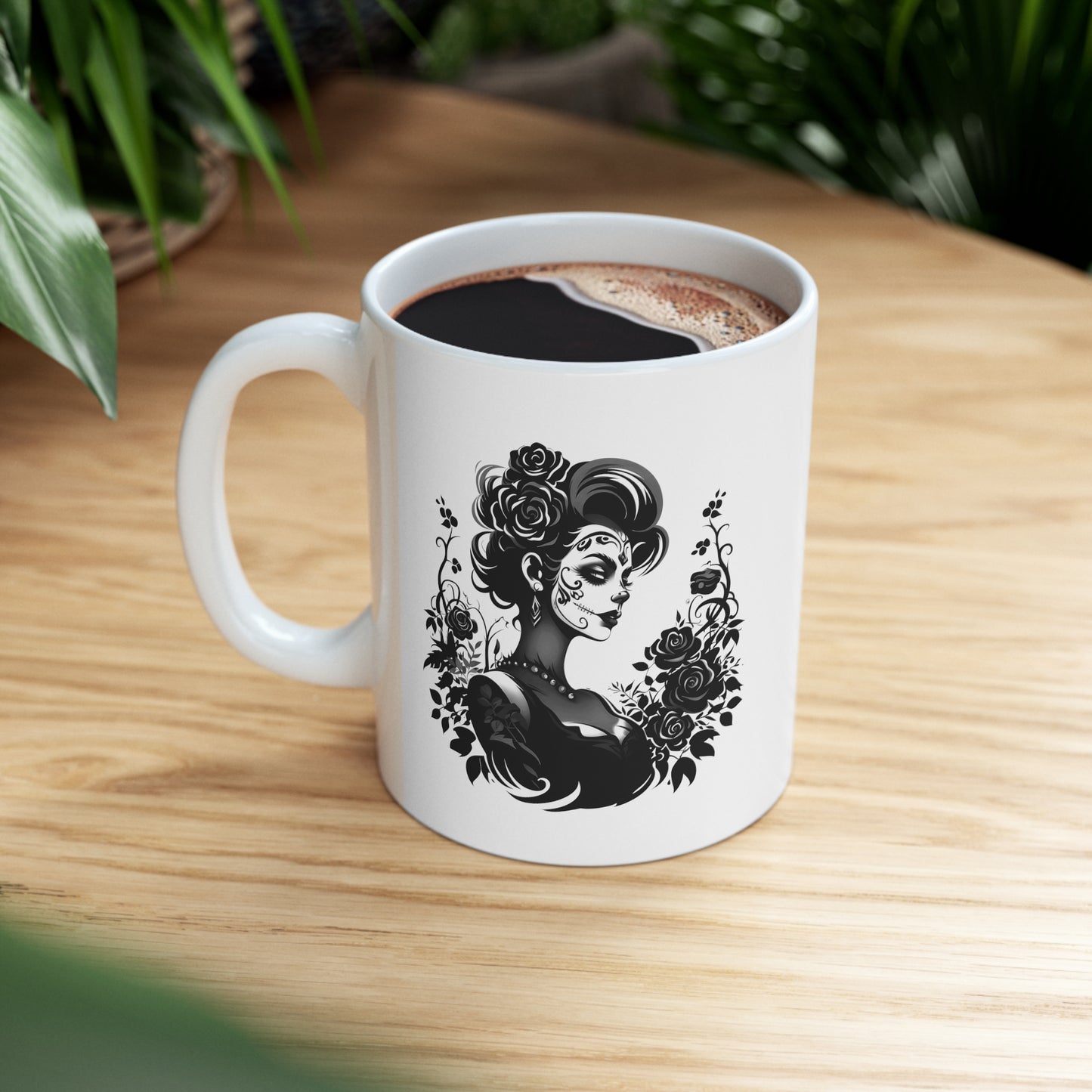 Girl Skeleton Ceramic Mug 11oz