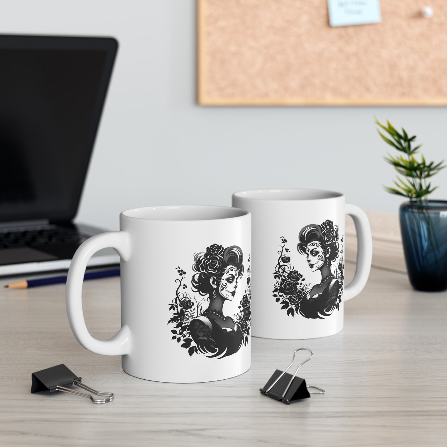 Girl Skeleton Ceramic Mug 11oz