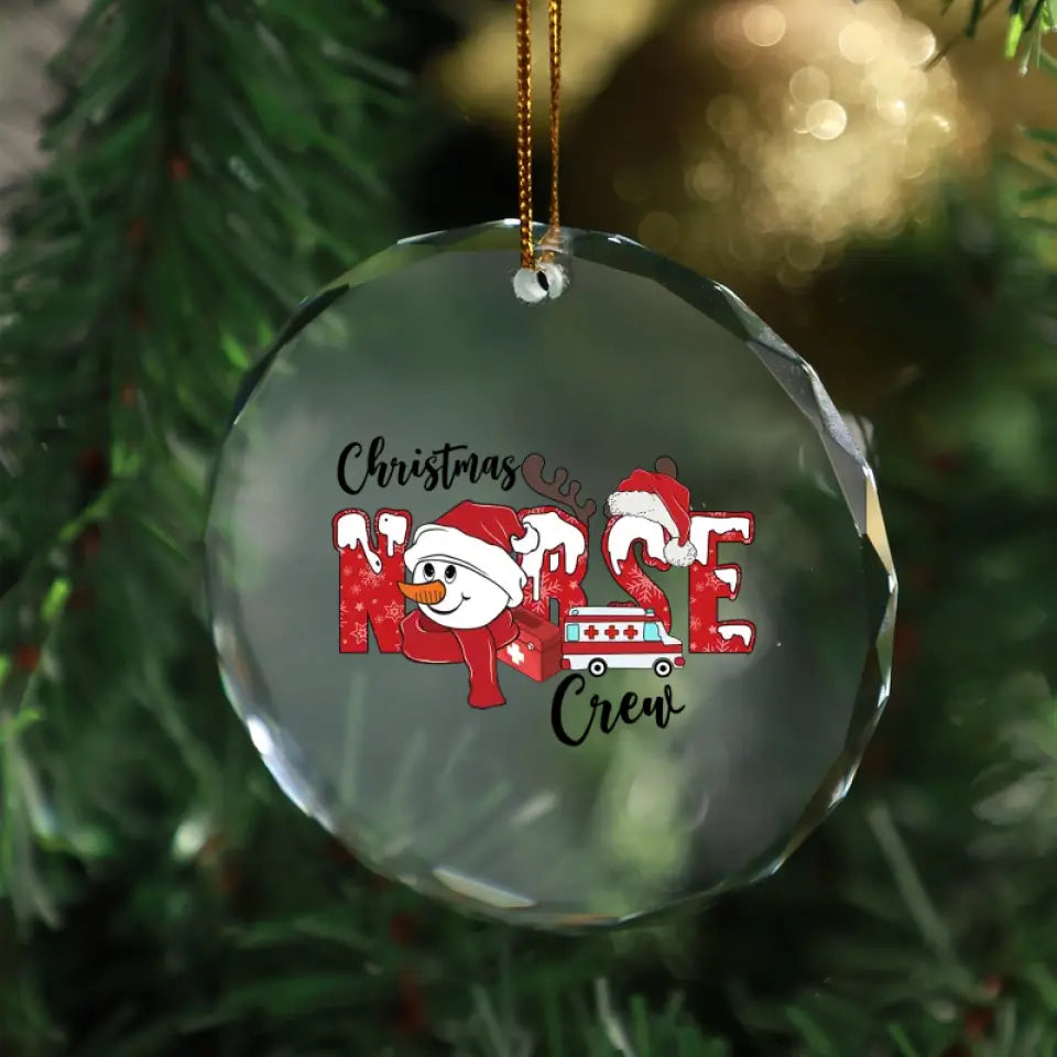 Christmas Nurse Crew Ornament