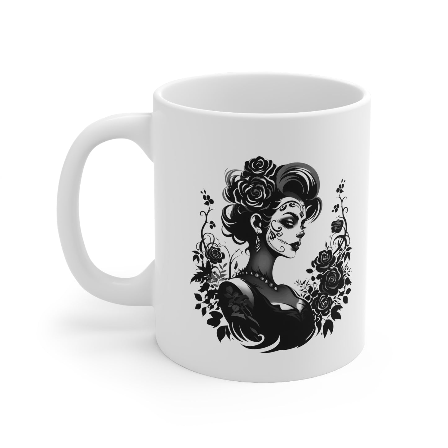 Girl Skeleton Ceramic Mug 11oz