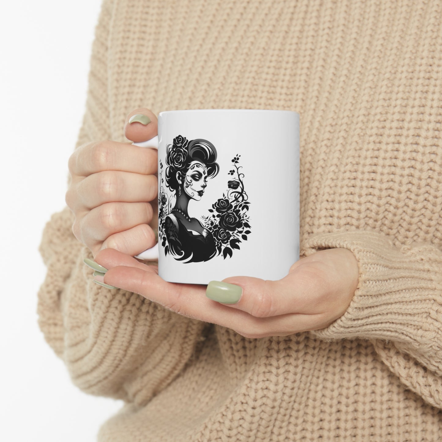 Girl Skeleton Ceramic Mug 11oz