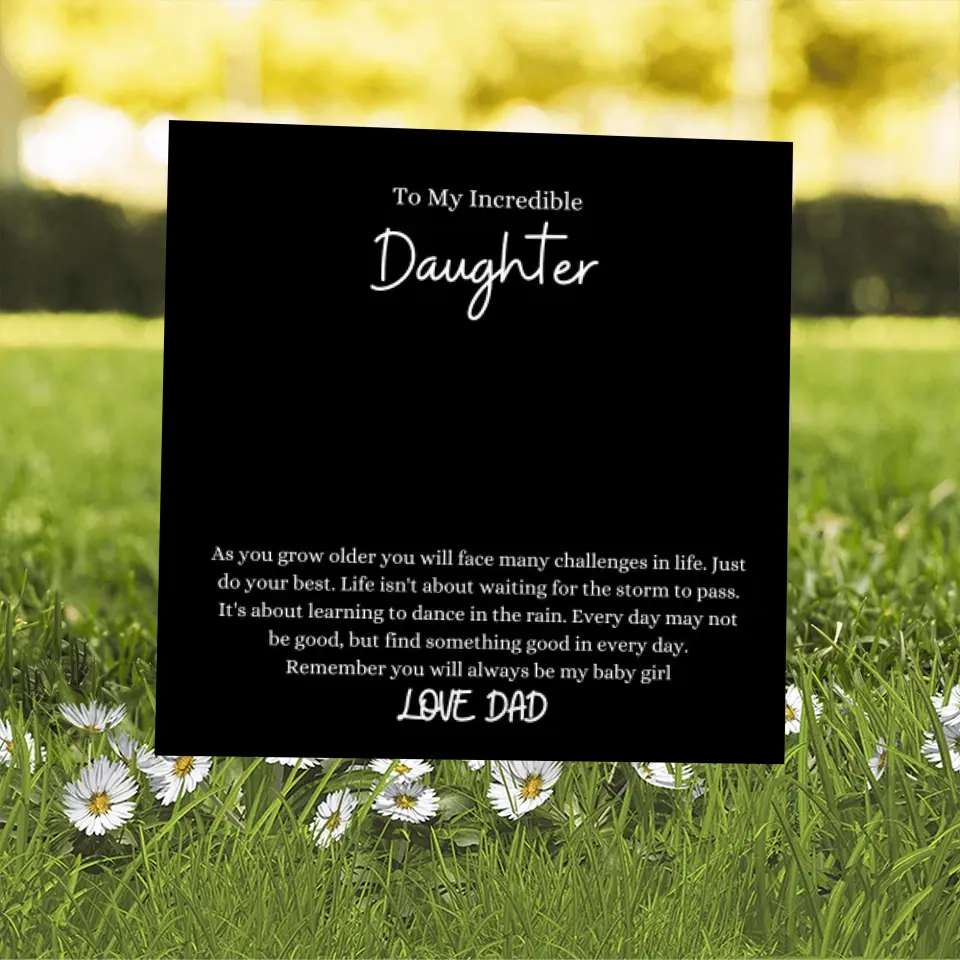 TO DAUGHTER FROM DAD - 2