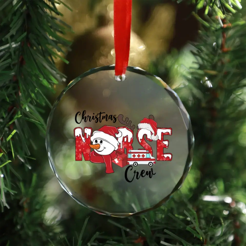 Christmas Nurse Crew Ornament