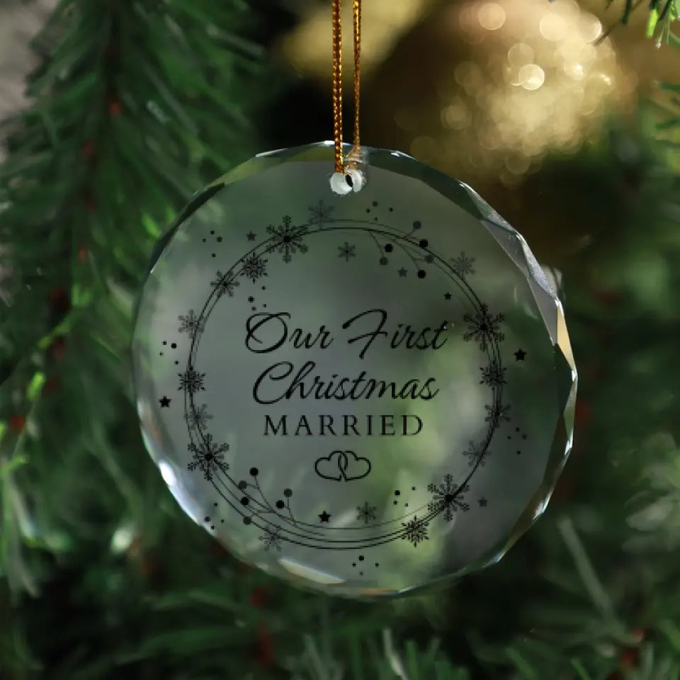 Our First Christmas Married Ornament