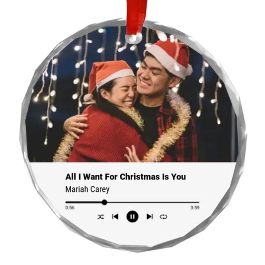 Music Sign For Christmas - Personalized Ornament