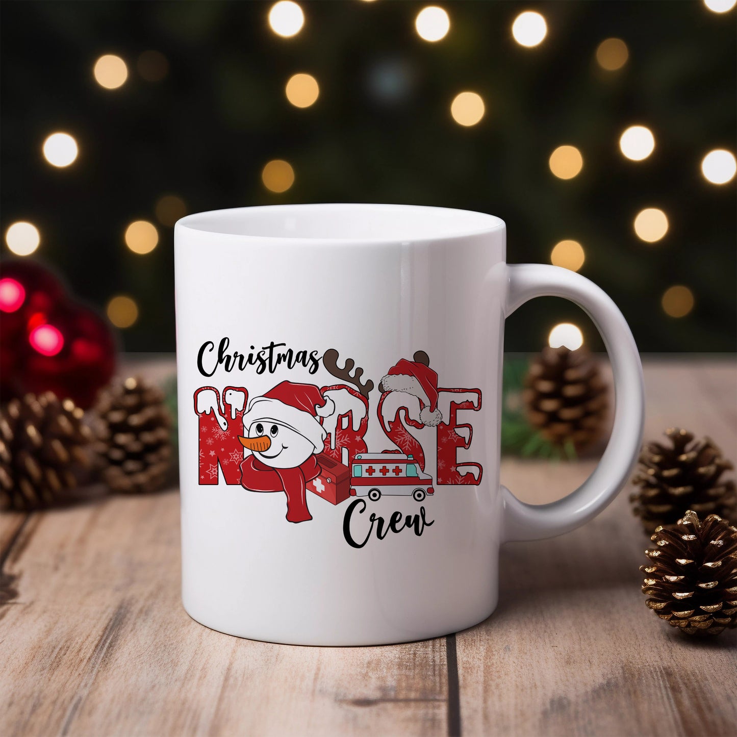 Christmas Nurse Crew Ceramic Mug 11oz