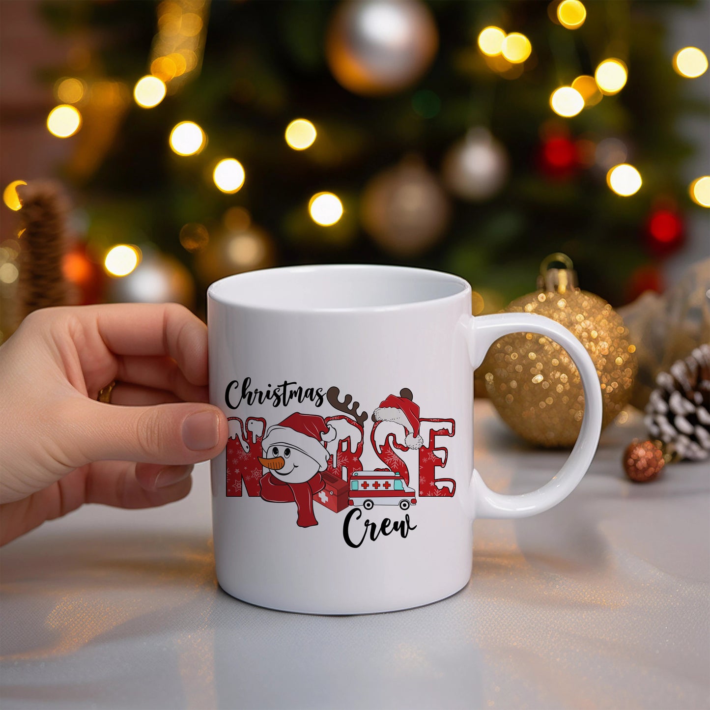 Christmas Nurse Crew Ceramic Mug 11oz