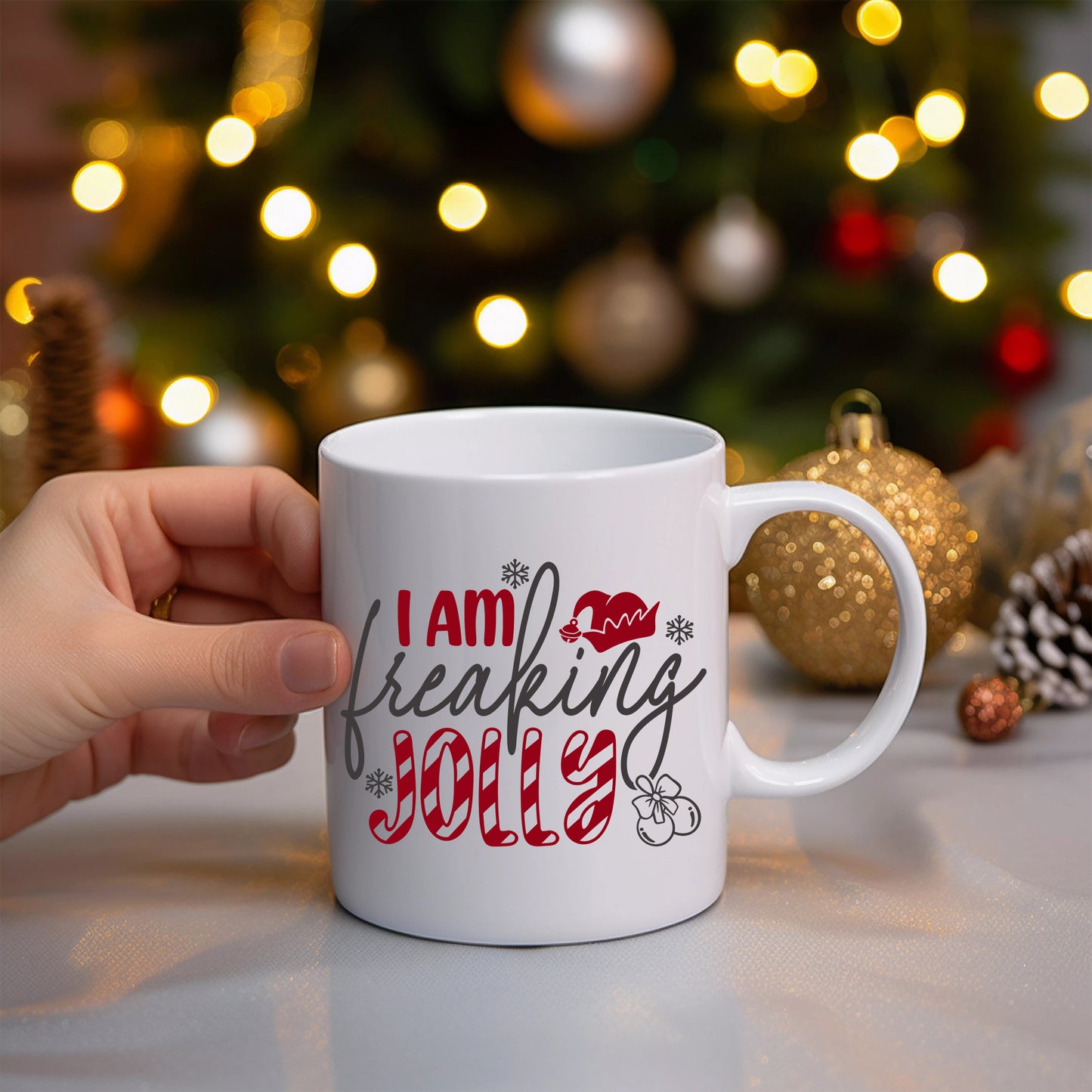 I am Freaking Jolly Ceramic Mug 11oz