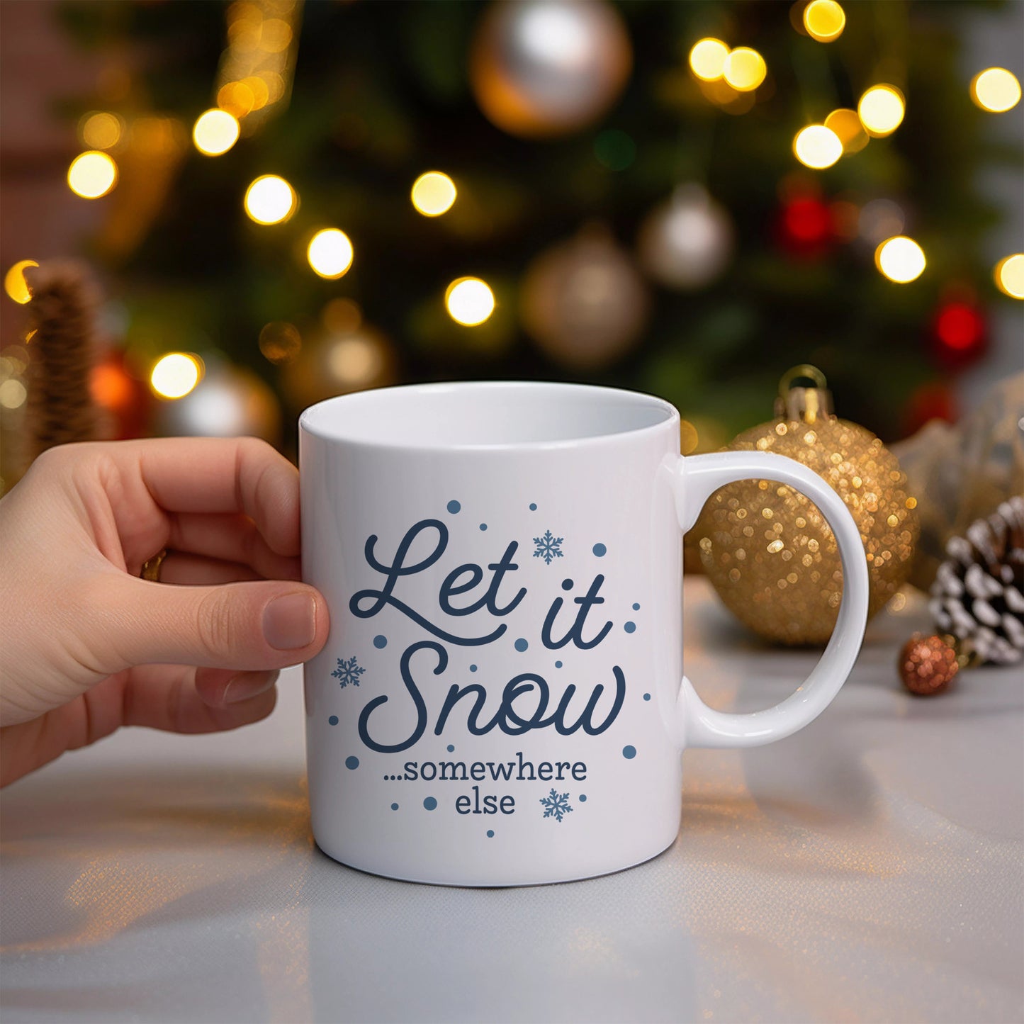 Let It Snow Ceramic Mug 11oz