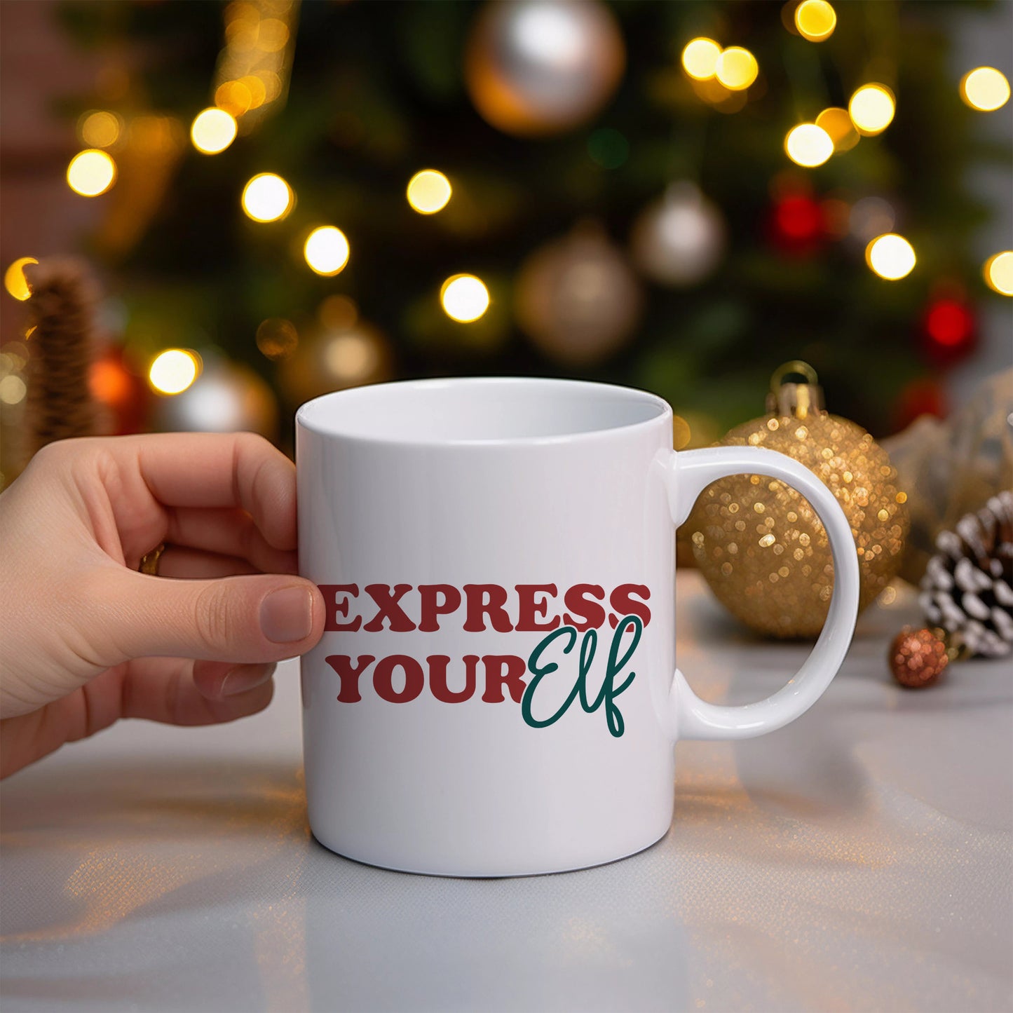 Express Your Elf Ceramic Mug 11oz