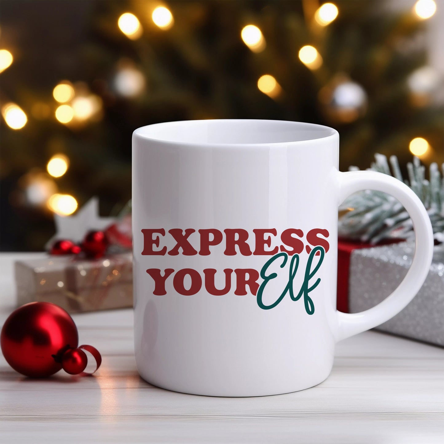 Express Your Elf Ceramic Mug 11oz