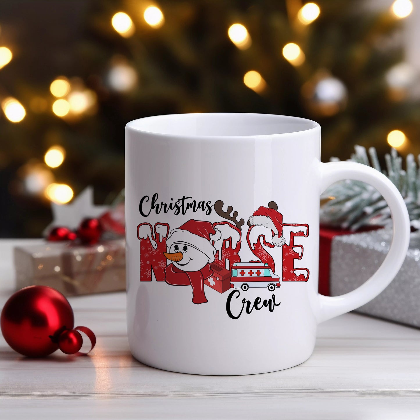 Christmas Nurse Crew Ceramic Mug 11oz