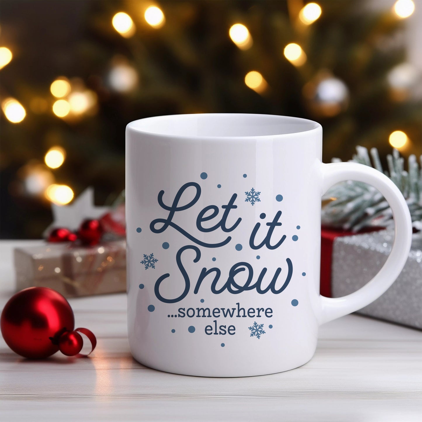 Let It Snow Ceramic Mug 11oz