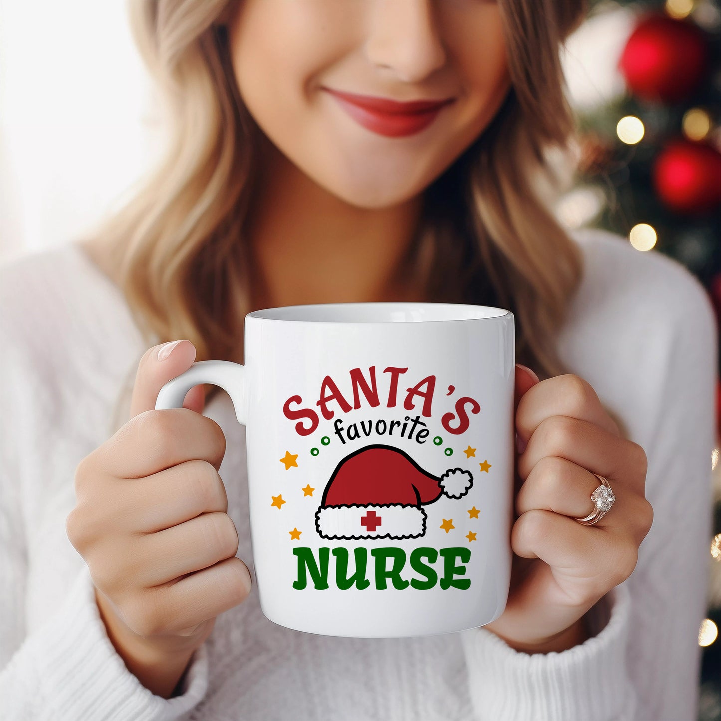 Santas Favorite Nurse Ceramic Mug 11oz