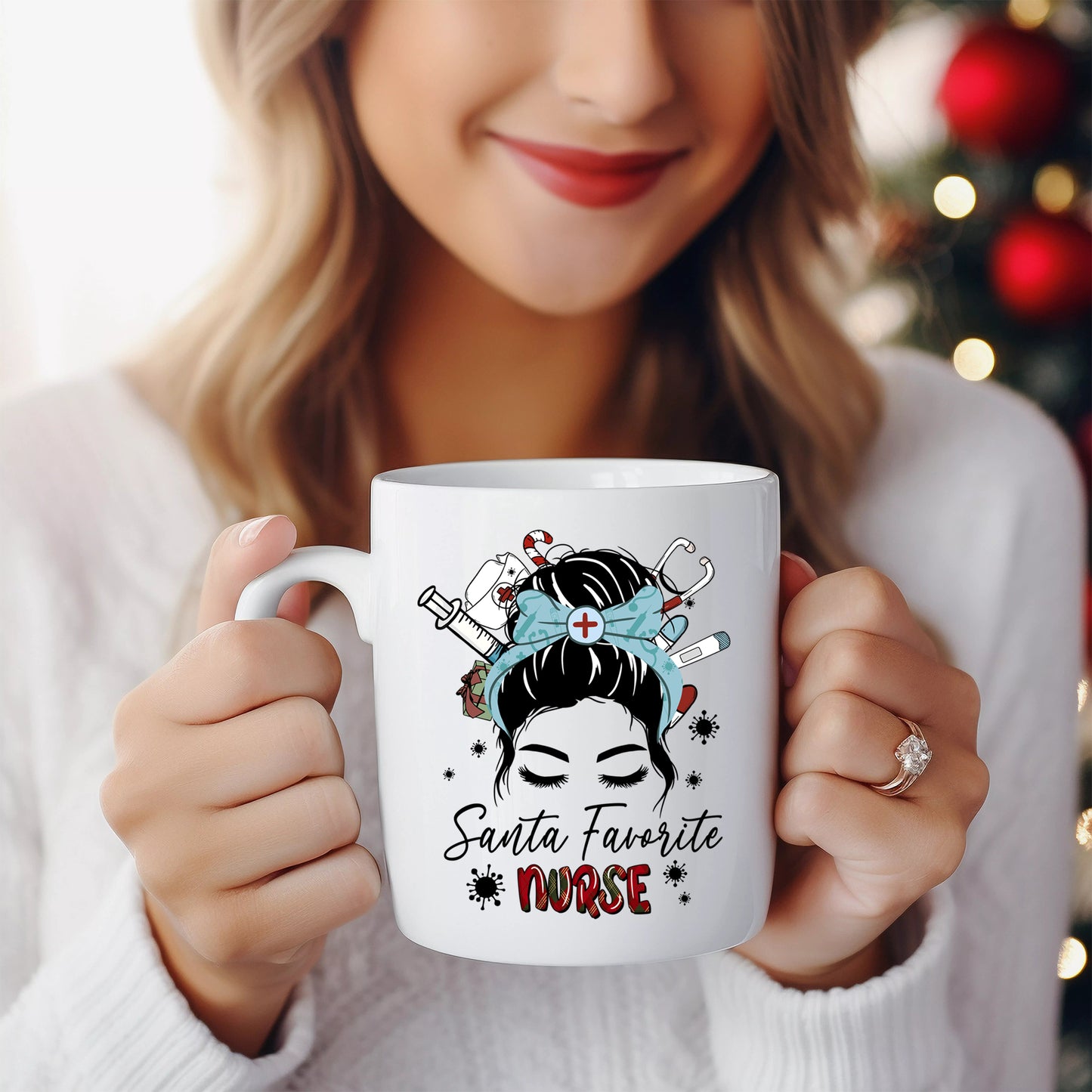 Santa Favorite Nurse Ceramic Mug 11oz