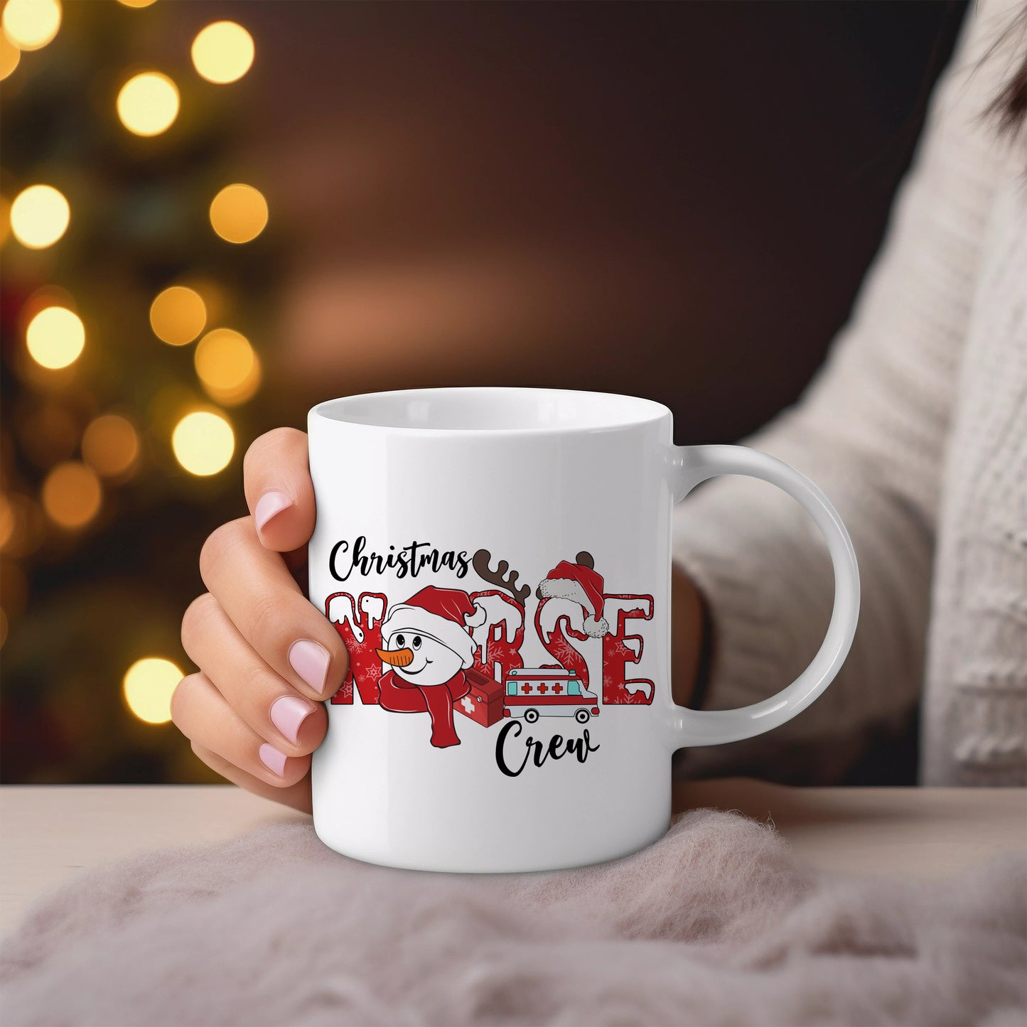 Christmas Nurse Crew Ceramic Mug 11oz