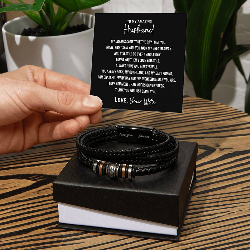 TO MY HUSBAND FROM WIFE - 1 - Bracelet