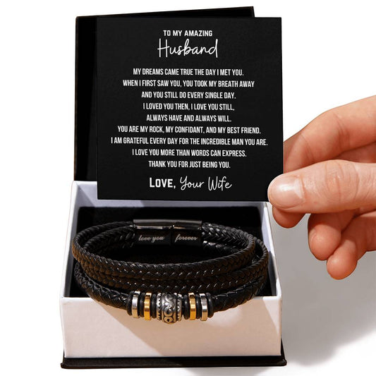 TO MY HUSBAND FROM WIFE - 1 - Bracelet