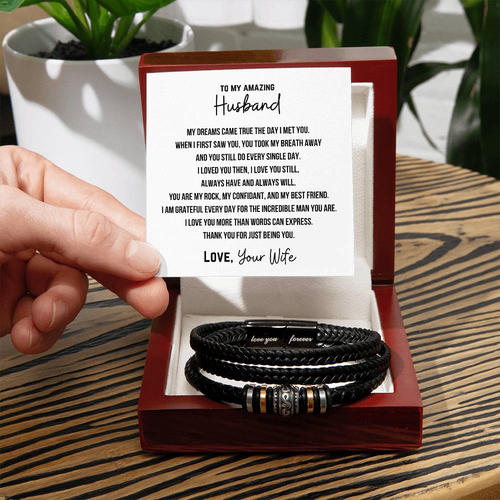 TO MY HUSBAND FROM WIFE - 1 - Bracelet