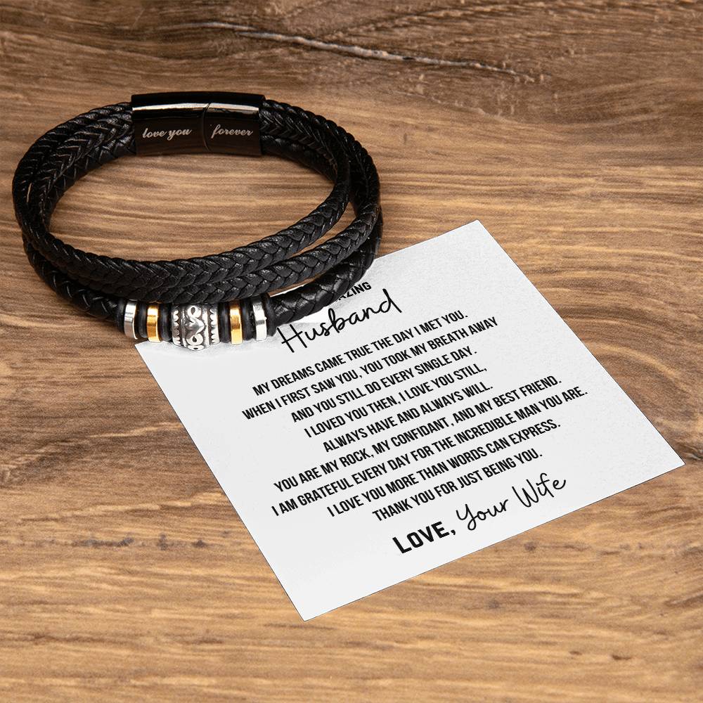 TO MY HUSBAND FROM WIFE - 1 - Bracelet